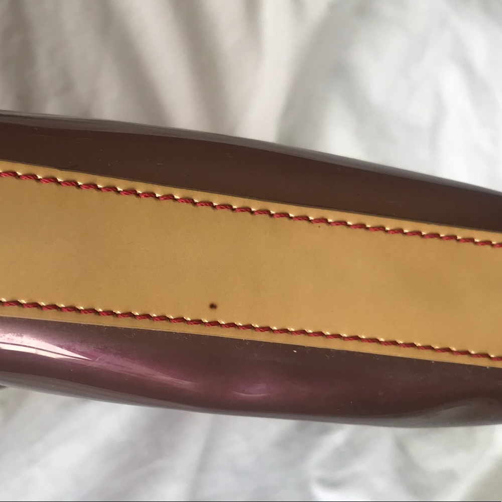MONSAC Vintage jelly tote in pink with tan straps - Picture 7 of 8